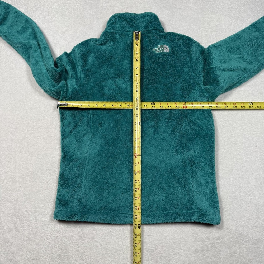 The North Face Jacket Womens Small Teal Osito Fleece Full Zip High Pile Soft - Picture 6 of 9